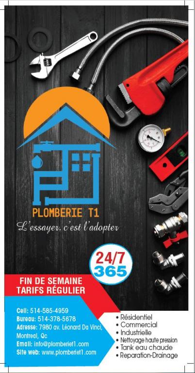 Service de plomberie d'urgence Montreal et environs 24/7 Estimation gratuite, Fin de semaine tarif regulier