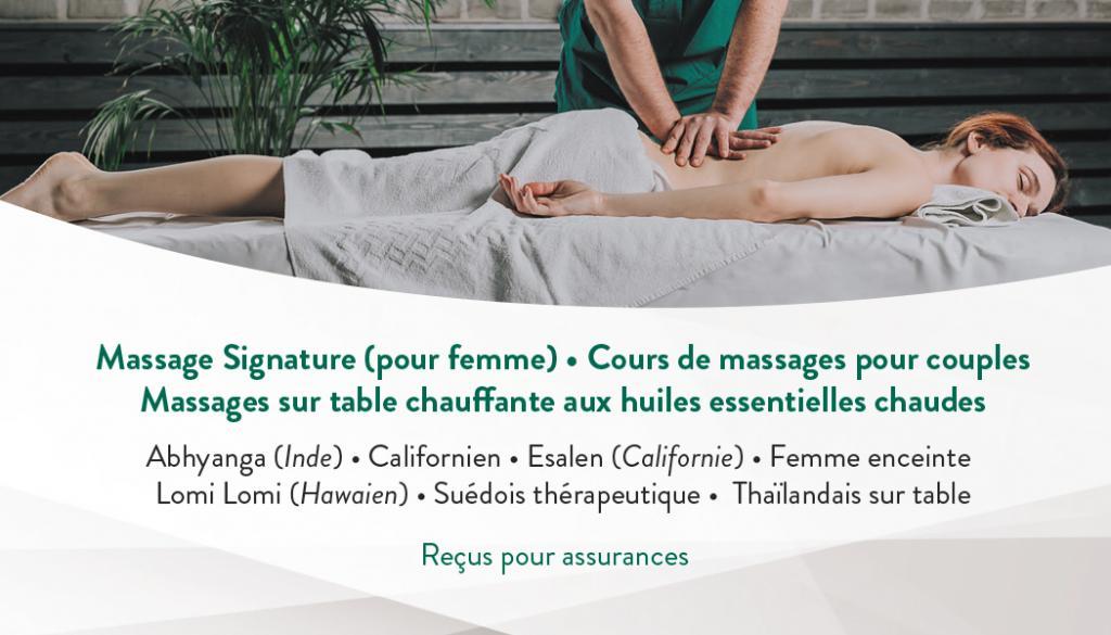 MASSAGE pour FEMMES