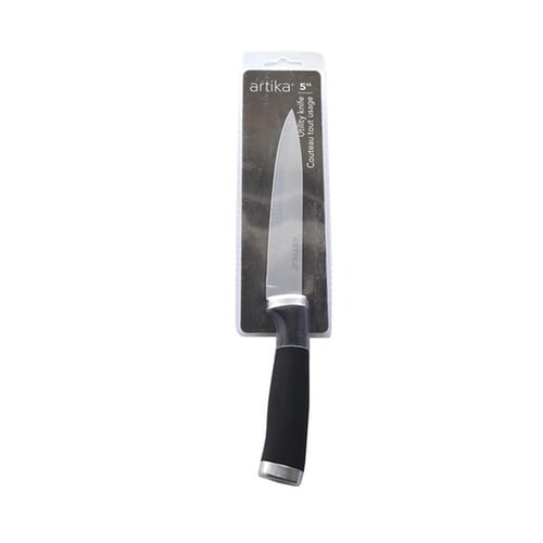 Couteau d'office noir 5''