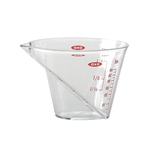 Tasse graduée incurvée mini 60 ml