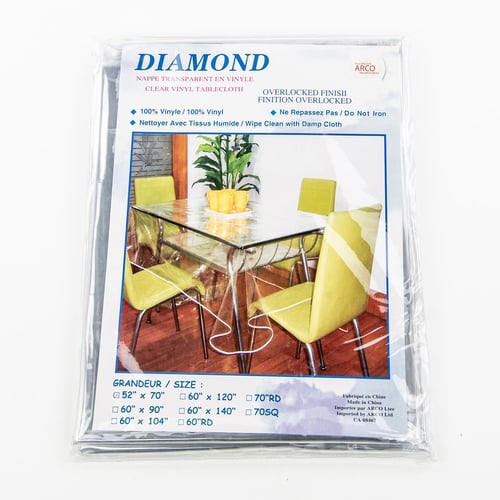 Nappe vinyle transparente 52'' x 70''