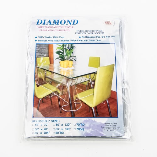 Nappe vinyle transparente 60'' x 104''