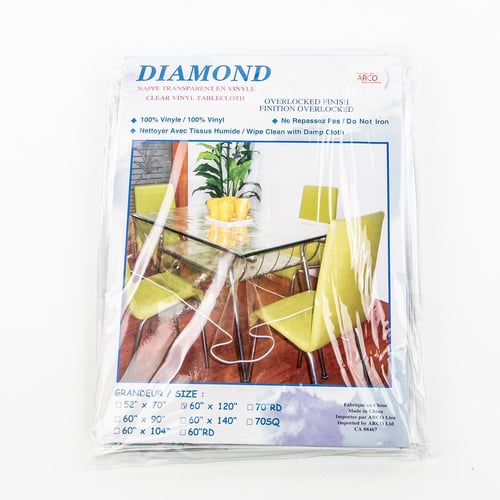 Nappe vinyle transparente 60'' x 120''