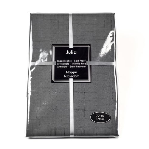 Nappe ronde restauration charcoal 70 po