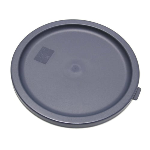 Couvercle bleu rond en polyéthylène