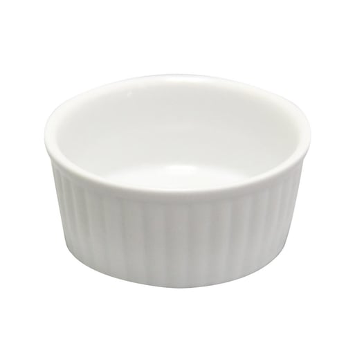 Ramequin blanc en céramique 3 oz