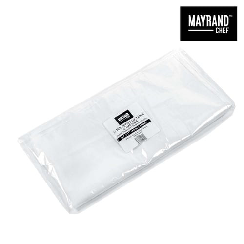 Serviette de table en tissu blanche