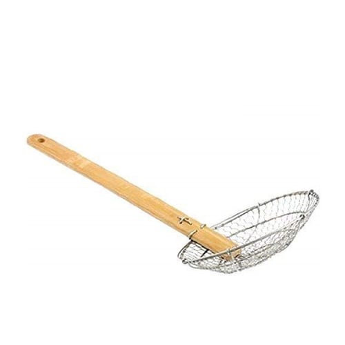 Écumoire en mail ronde 4" bambou