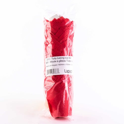 Moule à gâteau tulipe rouge x 200
