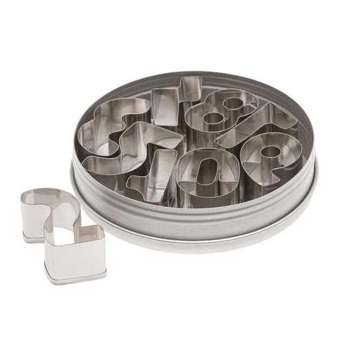 Ensemble de découpoirs chiffres 1,5'' 9 morceaux