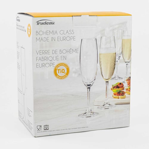 Ensemble de 6 flûtes à champagne 220 ml