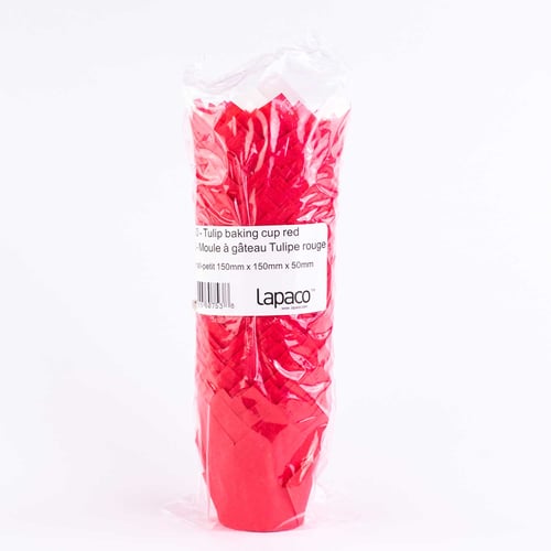 Petit moule à gâteau tulipe rouge