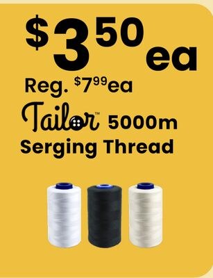 Tailor 5000m Serging Thread
