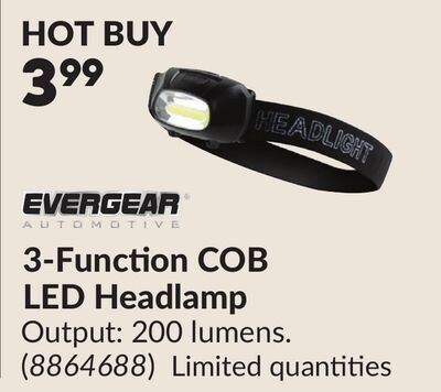 3-Function COB LED Headlamp