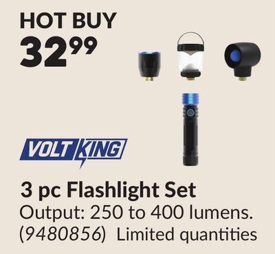 3 pc Flashlight Set