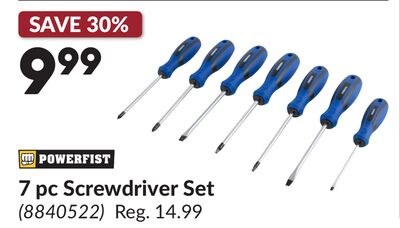 7 pc Screwdriver Set