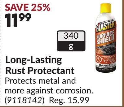 Long-Lasting Rust Protectant