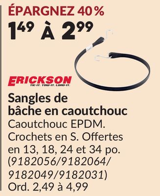 Sanglesde bâcheencaoutchouc