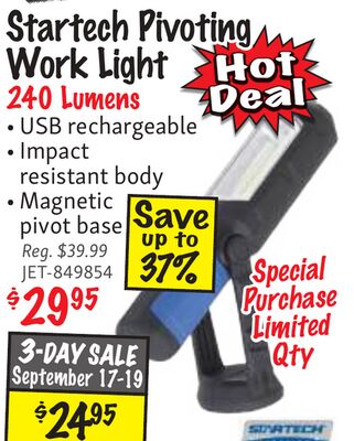 Startech Pivotting Work Light