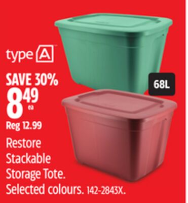 TYPE A Restore Stackable Storage Tote