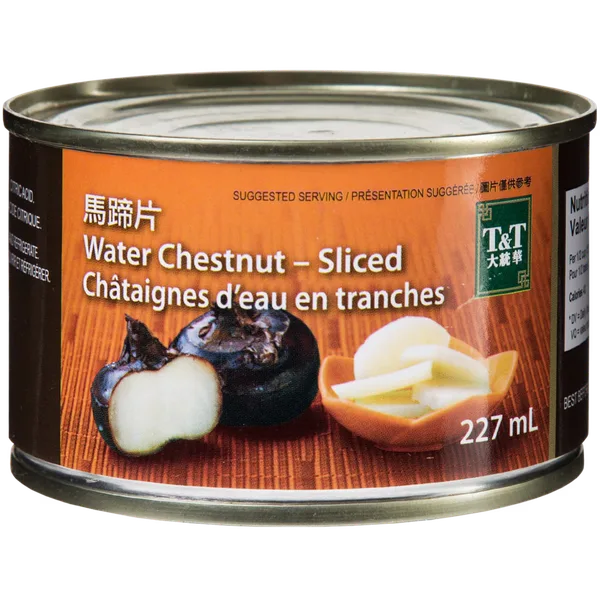 Châtaignes deau tranchées