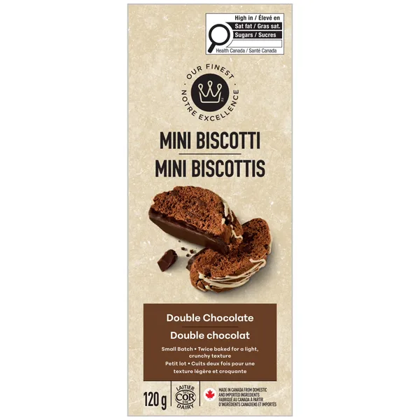 Double chocolat mini biscotti