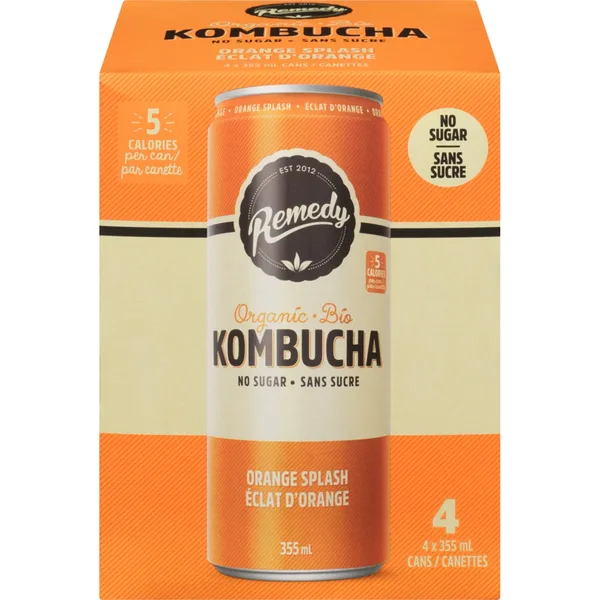 Kombucha bio éclat d'orange
