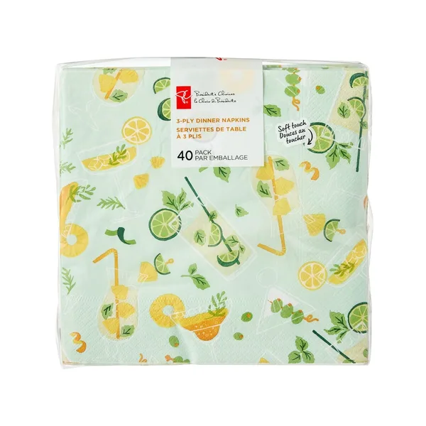 Lot de 40 serviettes de table à 3plisbreuvages