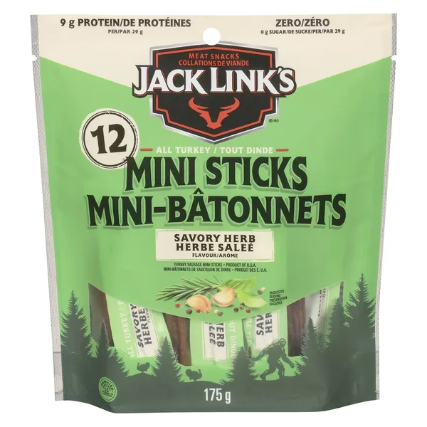 Mini-bâtonnets tout dinde herbe saleé arôme zéro