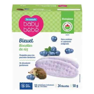 Organic Blueberry Rice Biscuit