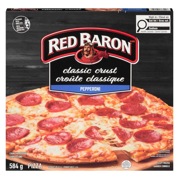 Pizza croûte classique pepperoni