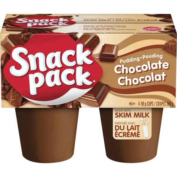 Pouding au chocolat Snack Pack