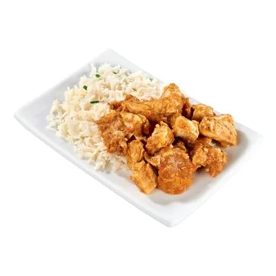 Poulet au beurre avec riz