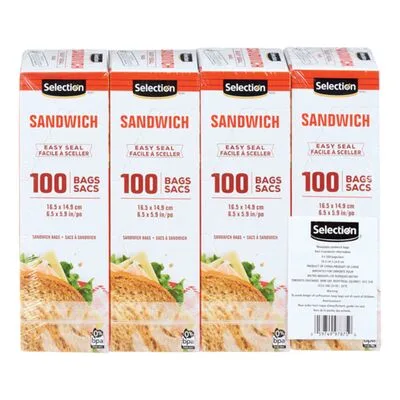 Sacs à sandwich refermables
