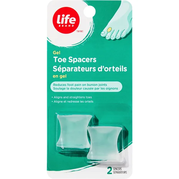 Séparateurs dorteils en gel