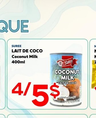 Suree Lait de Coco
