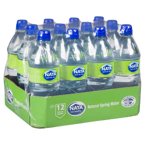 Eau de source naturelle 750 ml x12