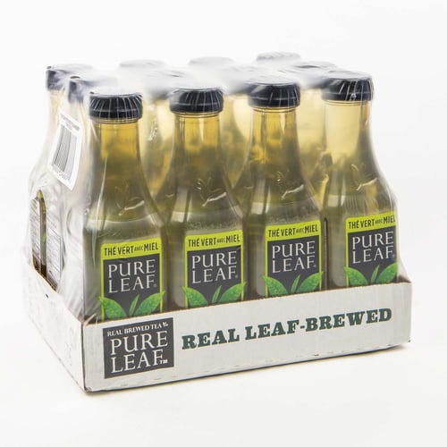 Thé vert glacé avec miel 12 x 547 ml