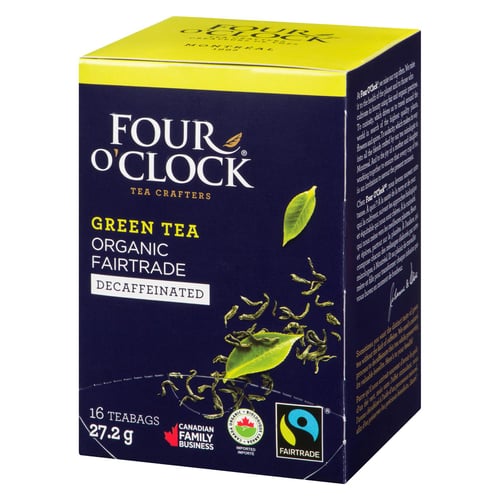 Thé vert décaféiné biologique équitable x16