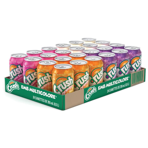Soda saveurs assorties 355 ml x24