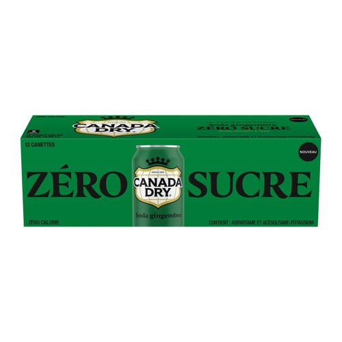 Soda gingembre zéro 355 ml x12