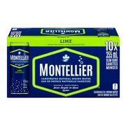 Eau de source gazéifiée à la lime