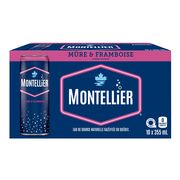 Eau de source gazéifiée mûre et framboise