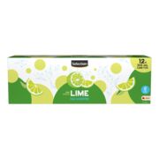 Eau de source gazéifiée à saveur dea lime