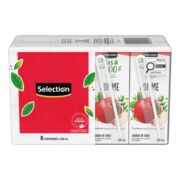 Boîtes de jus de pomme