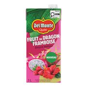 Jus à saveur de fruit du dragon et framboise