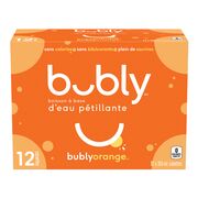 Eau pétillante à l'orange