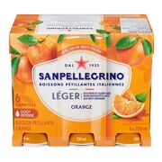 Boisson pétillante à saveur d'orange
