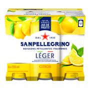 Boisson pétillante à saveur de citron