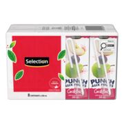 Boîtes de jus au punch aux fruits